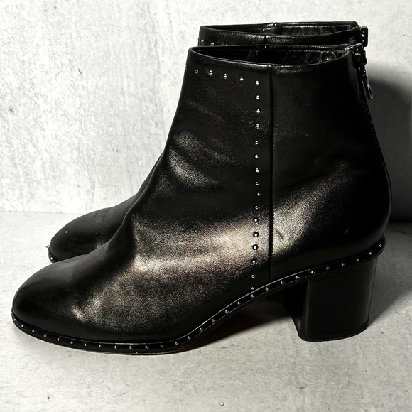Rag & Bone leather booties with stud detail - Picture 4 of 8